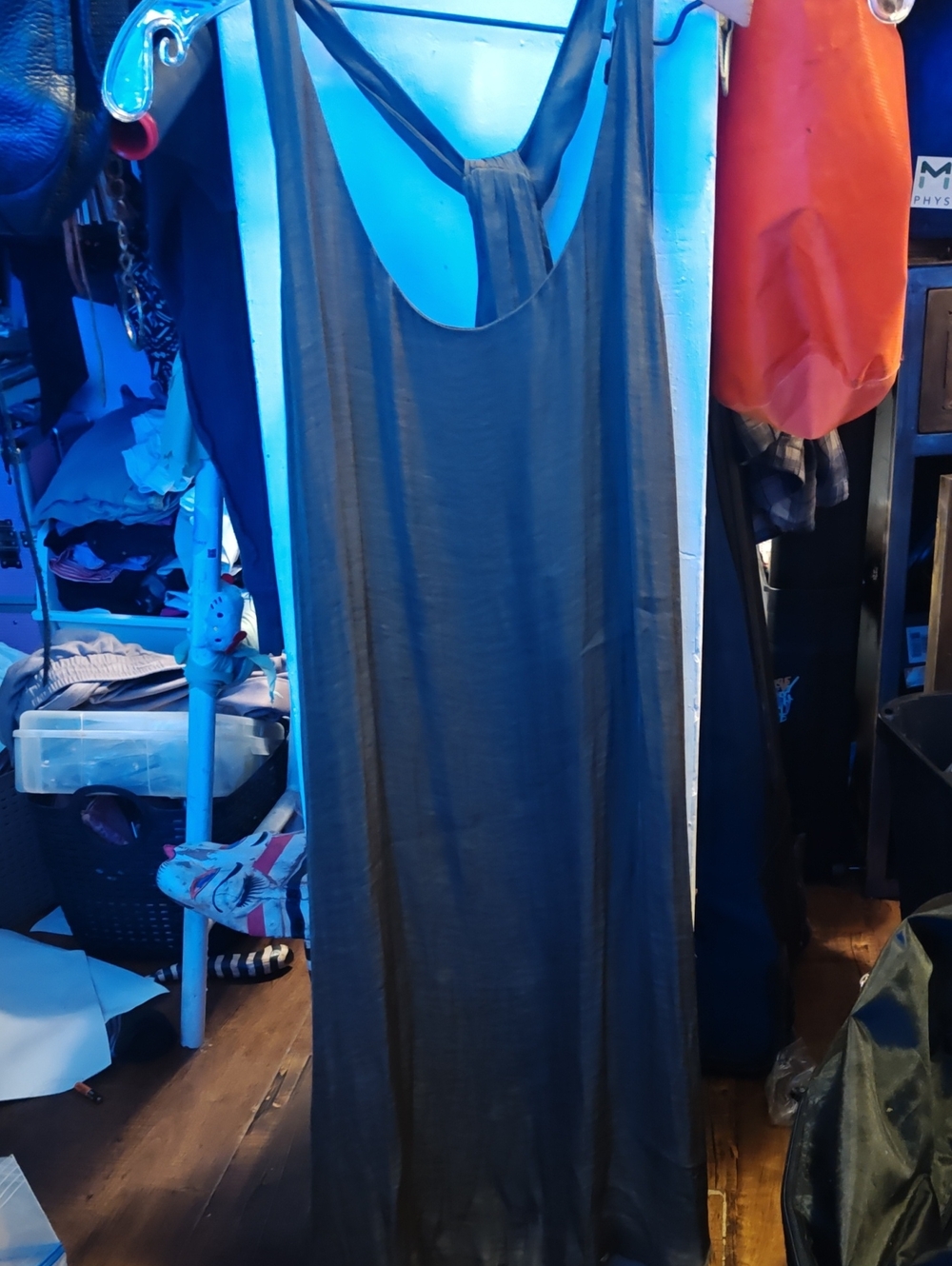 Trouve Black Sleeveless Maxi Slip Dress